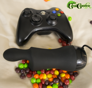 Doxy Skittle and Xbox 360 controller.